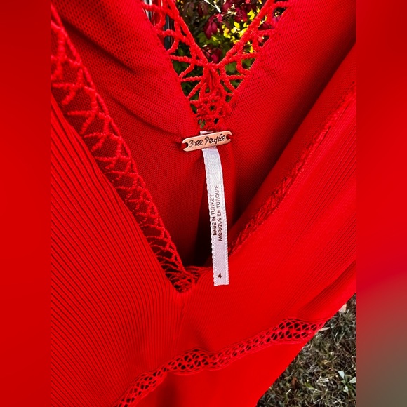 Free People Red Casual Dress - Picture 2 of 3